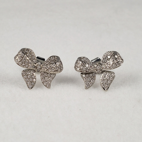 fstepka Jewelry - Pave Bow Studs